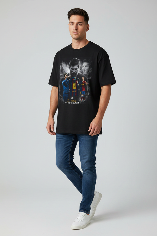 Black T-shirt — 45° Lifestyle