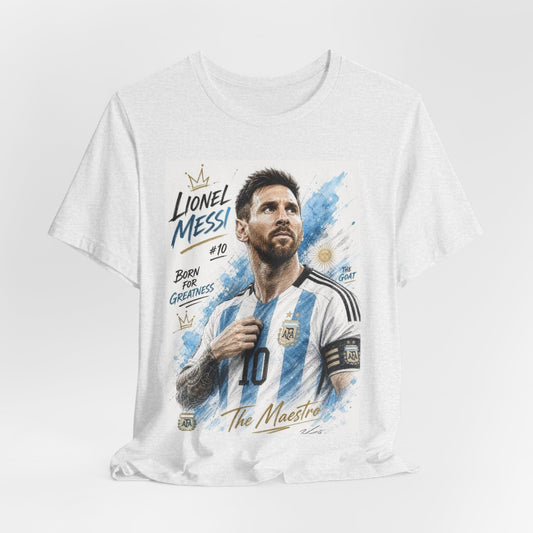 Messi Born for Greatness Crown Graphic Tee — KickSociety
