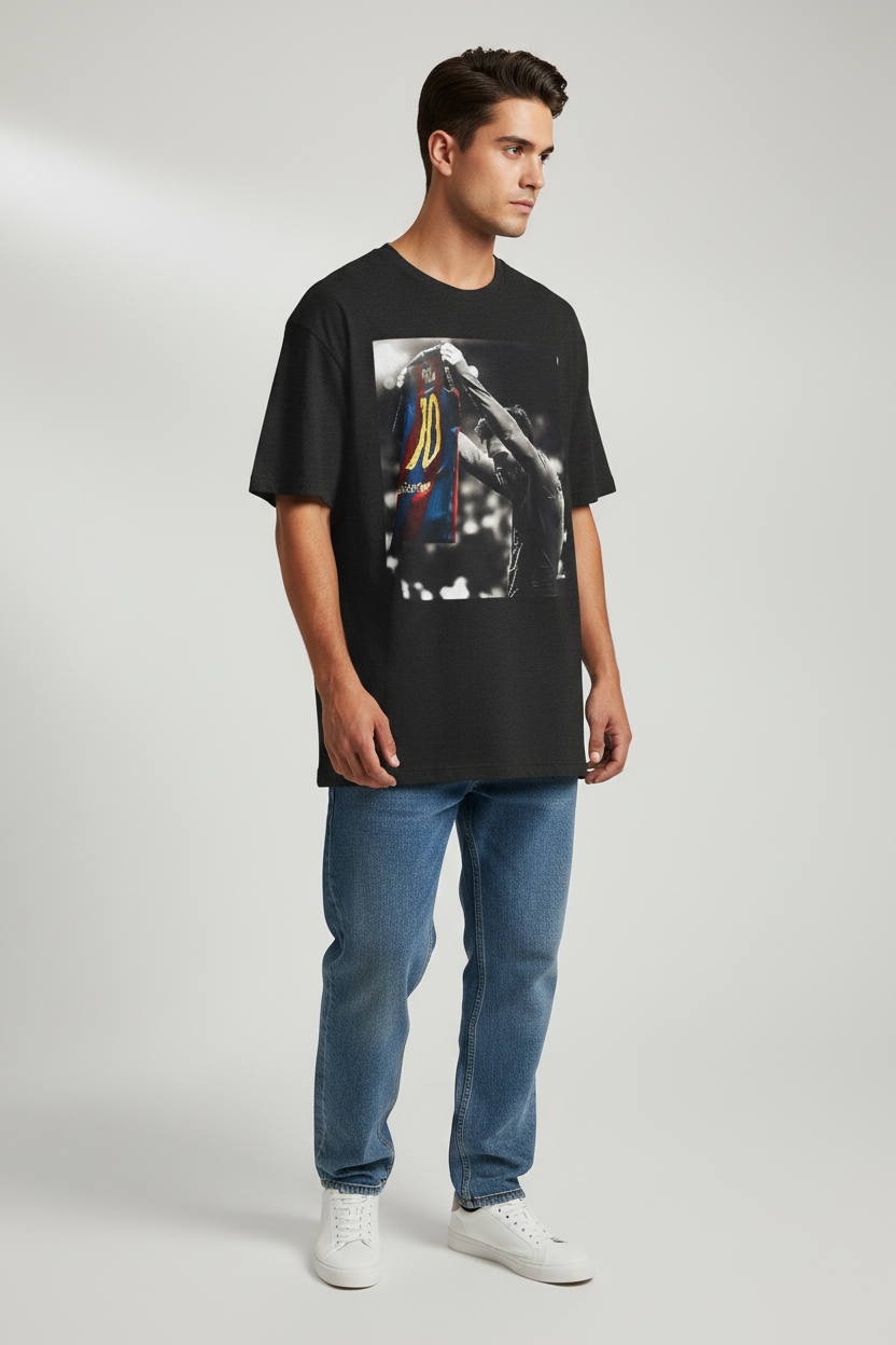 Dark Grey Heather T-Shirt Mockup